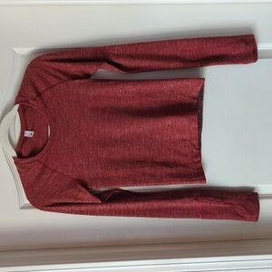lululemon athletica Red Long Sleeve Top